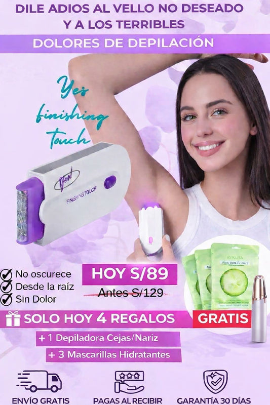DEPILADORA YESS ¡Elimina el vello desde casa,sin dolor ni citas!